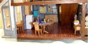 Kitchen, breakfast nook and dining room