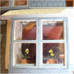 Orchards in kitchen window