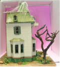 Bashed Beacon Hill Kit to make Addams Family Clock Tower House by Grace 