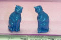 Hemingway Blue Cat Statues by Grace