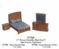 Half Scale T7705 Pecan 3-piece Bedroom 