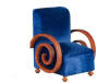 JBM JJ04024WN Art Deco Blue Armchair