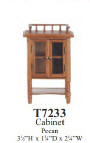 T7233 Pecan Cabinet