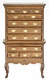 T6560 Highboy Chest, Walnut