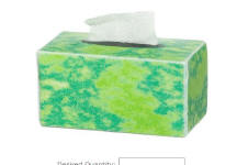 TIN1036 Green tissue box