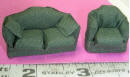 Dark Gray Green Sofa  Set 30