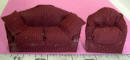 Deep Maroon Sofa Set  47