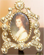 Elizabeth Crichton of Kinnoull (c.1472 - 1524)  in Gold Standing Ornate Frame