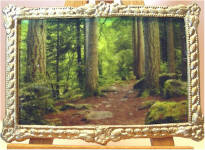S57 Forest, Northern England in Gold Frame