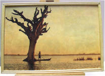 On the River in Custom Frame