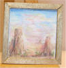 S71 Watercolor The Buttes, custom frame