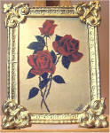 S61 Three Roses in Gold Frame
