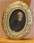 P54 Unknown Gentleman in Tiny Oval Gold Frame