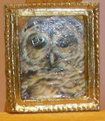 Owl in Gold Picture Rectangle Frame 