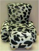 Black & White Cow Print Chair