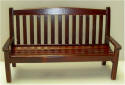 Mahogany Parsons Bench