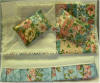 Bedding Kit 6-  Teal & Peach