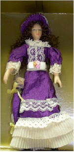 Bendable Victorian Doll in Purple