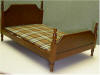 Walnut  double bed 