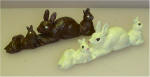 Rabbit Family White or Dark Chocolate