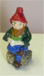 Hand Painted Reading Gnome