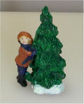 Child w/Christmas Tree