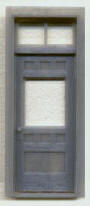 4039 Depot Door W/Window & Transom