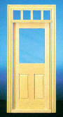 CLA76018 Two panel Door w/Window