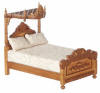 JBM J12040WN Tudor Half Canopy Tester Bed