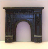 DFS5363 Black Victorian Fireplace