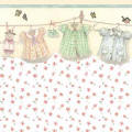 0114g Clothesline Green - Floral