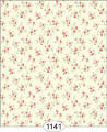 1141 Petite Cottage Floral - Red on Cream