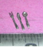 Half Scale 193.5 Three piece metal silverware