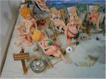 Beach Scene by Grace  "Old Miniaturist Retirement Beach" sign in this view.