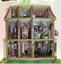 Bashed Beacon Hill Kit to make Addams Family Clock Tower House by Grace 