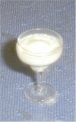 Margarita Glass of cream for Holly's cat by Grace