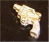 Miss Fische'r Gold Revolver with Ivory Handlw