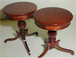  two round topped tables were made by Edward G. Norton. 