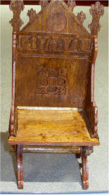 The Welwyn Chair made from kit by Templewood Miniatures. 