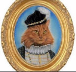 Dressed Tudor cat