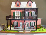 The Peacock House made from Karen Cary's 1:48 scale French Quarter House.