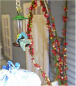 Wind chime with butterfly from swap.