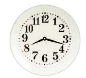 B0497 Wall Clock (a plate with clock face)