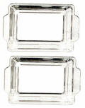 G7296 Clear Plastic Trays w/handles