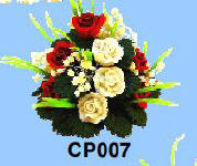 CP007 White and Red Rose arrangement
