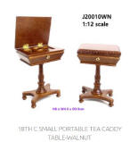 J20010WN  18th Century Small Portable Teapoy (caddy)
