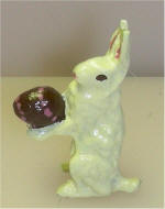 White Chocolate Rabbit with Dark Chocolate Egg