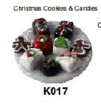 K107 Christmas Cookies & Candy on plate