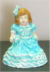 Victorian Doll in Turquoise