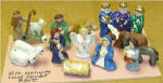 Hand -Painted 12 piece Nativity 